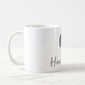 Ik hou van mijn man, mokken in het zwart-wit hart (Links)