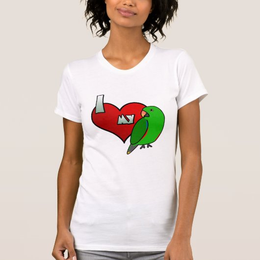 Ik hou van mijn man Vosmaeri Eclectus TShirt (Voorkant)