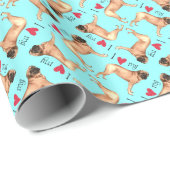 Ik hou van mijn Mastiff Cadeaupapier (Rol Hoek)