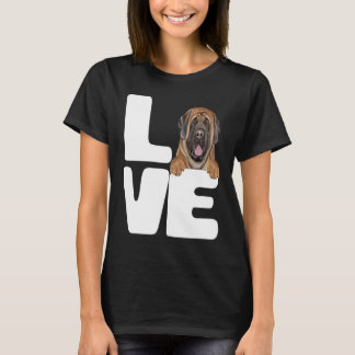 Ik hou van mijn Mastiff Dog T-shirt