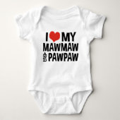 Ik hou van Mijn MawMaw en PawPaw Romper (Voorkant)