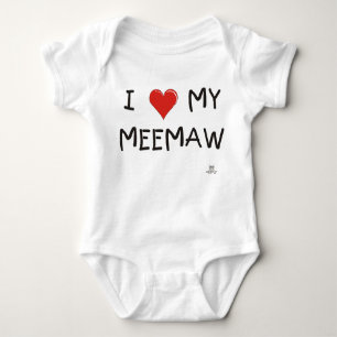 IK HOU VAN MIJN MEEMAW. Baby romper. Romper