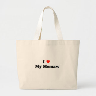 Ik hou van mijn Memaw Canvas tas