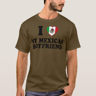 Ik hou van mijn Mexicaanse vriend Mexico vlag Lati T-shirt