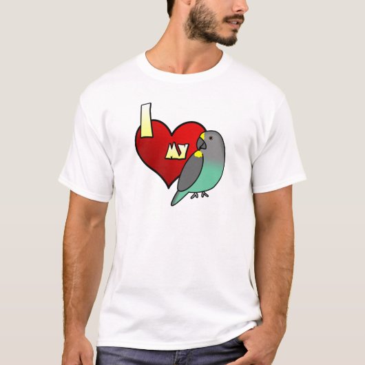 Ik hou van mijn Meyers Parrot TShirt (Voorkant)