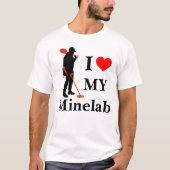 Ik hou van mijn Minelab-metaal die shirt detecteer (Voorkant)