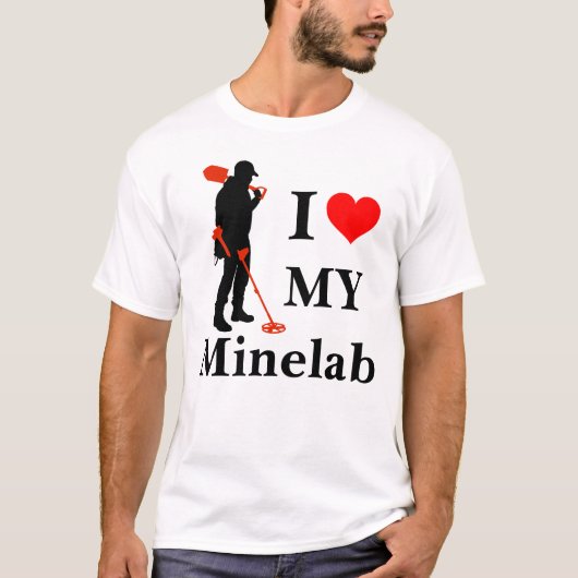 Ik hou van mijn Minelab-metaal die shirt detecteer (Voorkant)