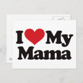 Ik hou van mijn moeder briefkaart (Voorkant / Achterkant)