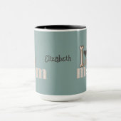 Ik hou van mijn moeder hondenpoot hart mok (Midden)