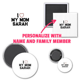 Ik hou van mijn moeder magneet