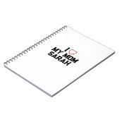 Ik hou van mijn moeder notitieboek (Linkerzijde)