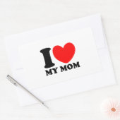 Ik hou van mijn moeder rechthoekige sticker (Envelop)