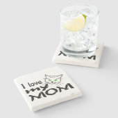 Ik hou van mijn moeder stenen onderzetter (Zijkant)