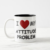 Ik hou van mijn Mok van het Attitude Probleem (Links)