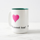 Ik hou van mijn Mok zoete thee (Voorkant links)