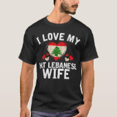 Ik hou van mijn mooie Libanese vrouw T-shirt cadea (Voorkant)