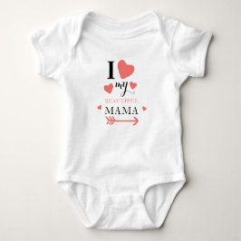 Ik hou van mijn mooie mama Baby Bodysuit. Romper