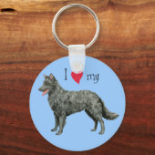 Ik hou van mijn Mudi Sleutelhanger (Voorkant)