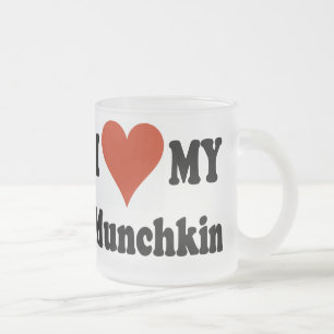 Ik hou van mijn Munchkin Frosted Coffee-Mok Matglas Koffiemok