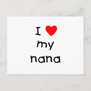 Ik hou van mijn nana briefkaart