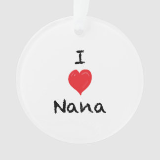 Ik hou van mijn Nana Custom 2 Sided Photo Ornaming Ornament