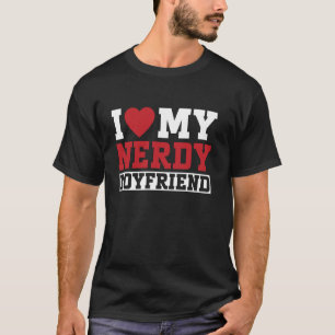 Ik hou van mijn nerd-achtige vriend Couple vriendi T-shirt