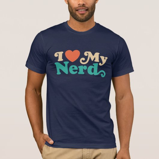 Ik hou van mijn nerd t-shirt (Voorkant)