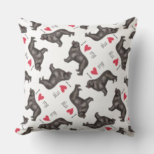 Ik hou van mijn Newfoundland Buitenkussen