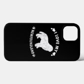Ik hou van mijn Newfoundland Puppy Dog Gift Idee Case-Mate iPhone Case (Achterkant (horizontaal))