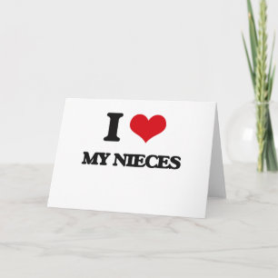 Ik hou van mijn nichtjes kaart