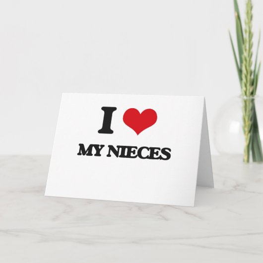 Ik hou van mijn nichtjes kaart (Voorkant)