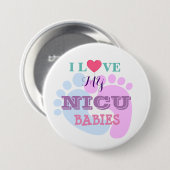 Ik hou van mijn NICU baby's Button (Voorkant /achterkant)