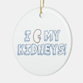 Ik hou van mijn nieren keramisch ornament (Links)