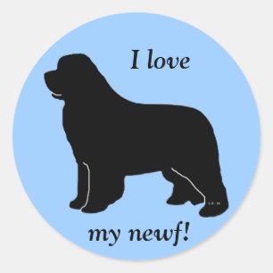 Ik hou van mijn nieuwe! ronde sticker
