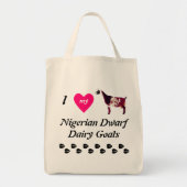Ik hou van mijn Nigeriaanse Dwarf Dairy Goats Tote Bag (Voorkant)