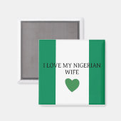 Ik hou van mijn Nigeriaanse vrouw Magneet (Voorkant / Achterkant)
