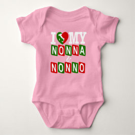 Ik hou van mijn Nonna & Nonno Baby T-shirt