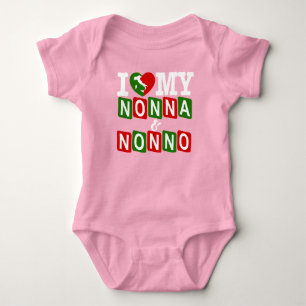 Ik hou van mijn Nonna & Nonno Baby T-shirt