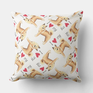 Ik hou van mijn Noors Buhund Buitenkussen