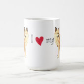 Ik hou van mijn Noors Buhund Koffiemok (Center)
