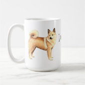 Ik hou van mijn Noors Buhund Koffiemok (Links)