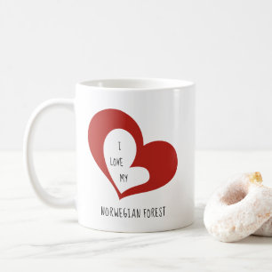 Ik hou van mijn Noorse boskat Koffiemok