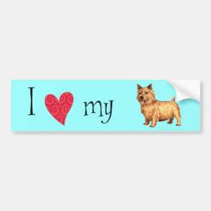 Ik hou van mijn Norwich Terrier Bumpersticker