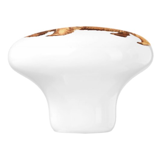 Ik hou van mijn Norwich Terrier Keramische Knop (Zijkant)