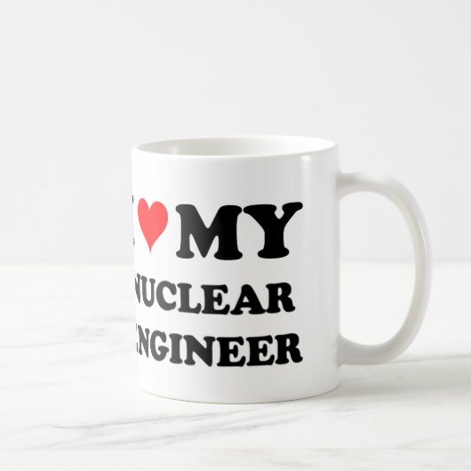 Ik hou van mijn nucleair ingenieur koffiemok (Rechts)