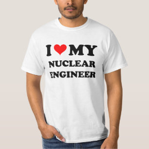 Ik hou van mijn nucleair ingenieur t-shirt