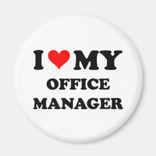 Ik hou van mijn Office Manager Magneet