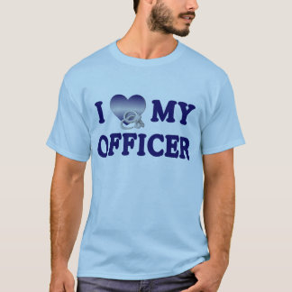 Ik hou van mijn officier t-shirt