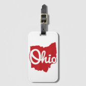 Ik hou van mijn Ohio Home Script Ohio Bagagelabel (Voorkant (verticaal))