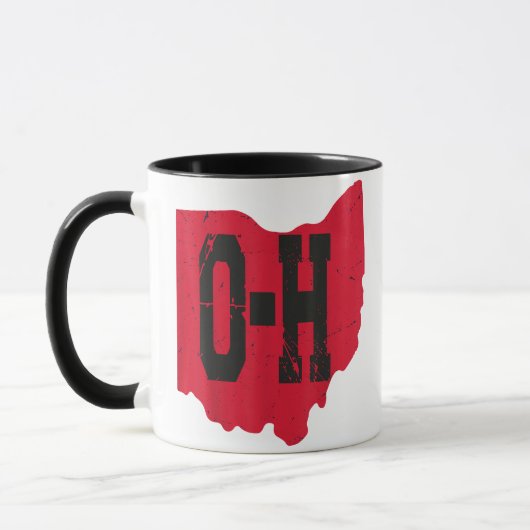 Ik hou van mijn Ohio Home Script Ohio Buckeye staa Mok (Links)